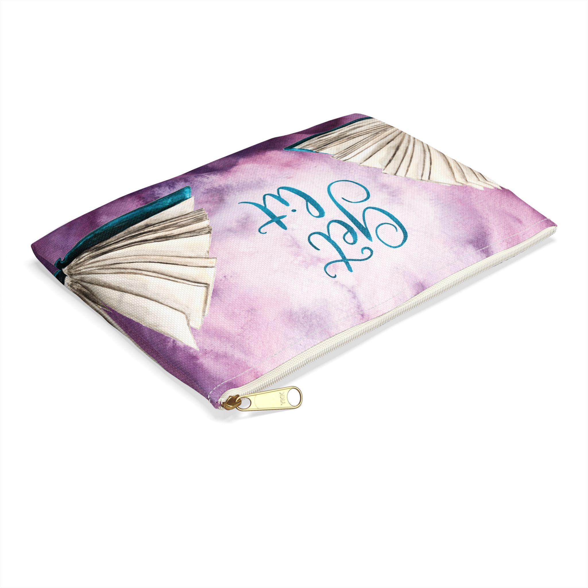 Get Lit Zipper Pouch — Book Pun Pencil or Cosmetic Bag