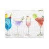 Rainbow Cocktails Zipper Pouch — Cocktails and Mixed Drinks Rainbow Pencil Bag or Make Up Bag