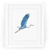 Blue Heron Watercolor Fine Art Giclee Print — 5x7, 8x10, or 11x14 Bird Painting