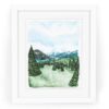 Rocky Mountain Valley Watercolor Fine Art Giclee Print — 5x7, 8x10, or 11x14 Mountain Landscape Painting