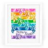 Merry And Bright Watercolor Fine Art Giclee Print — 5x7, 8x10, or 11x14 Rainbow Wall Art