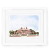 Seversky Mansion Watercolor Fine Art Giclee Print — 5x7, 8x10, or 11x14 Castle Art