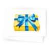 A Present Mini Cards, Set of 6 — Watercolor Lettered Mini Notes for Gifts, Bouquets, Etc