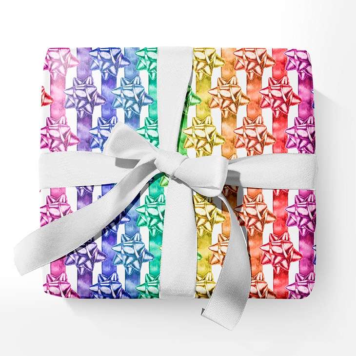 Rainbows Wrapping Paper Sheets, 20x29 Inches — Fun Heavy Duty