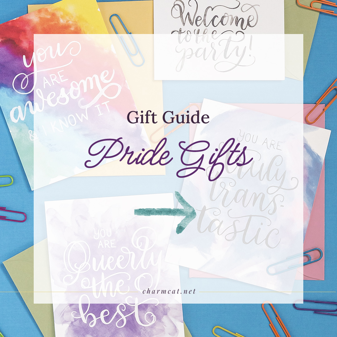 Show off your LGBTQ+ pride with a variety of stationery meant to celebrate all kinds of love! Find greeting cards, pins, and more for all the gay, lesbian, bi, trans, ace, poly, and queer people in your life who deserve to be celebrated.