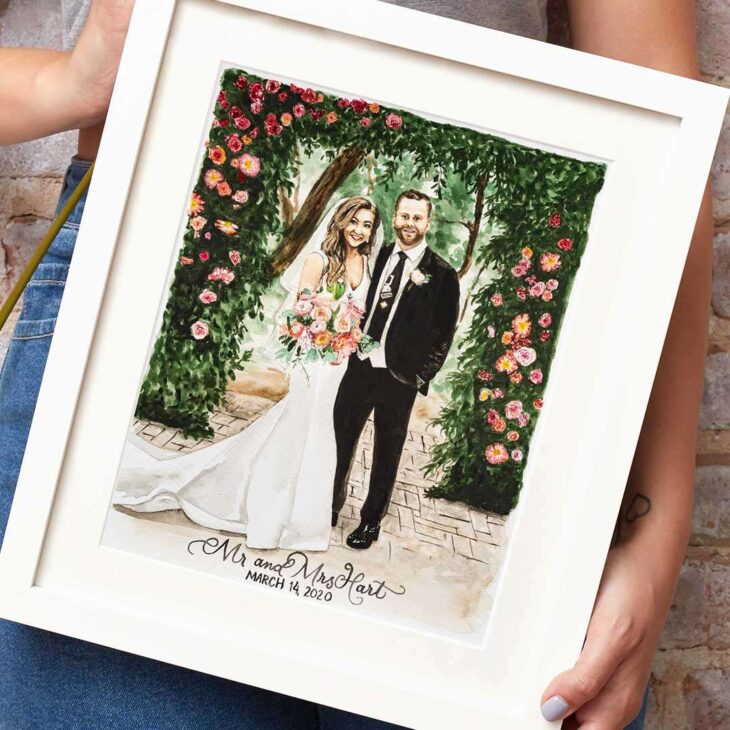 Custom Wedding Portrait by CharmCat charmcat.net