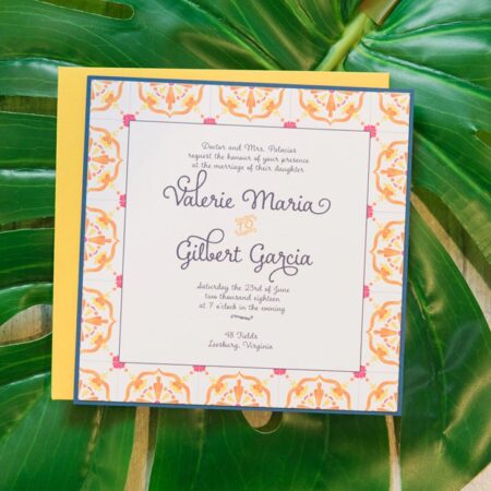 Talavera Mexicana Invitation – Citrus | Invitation Suites by CharmCat