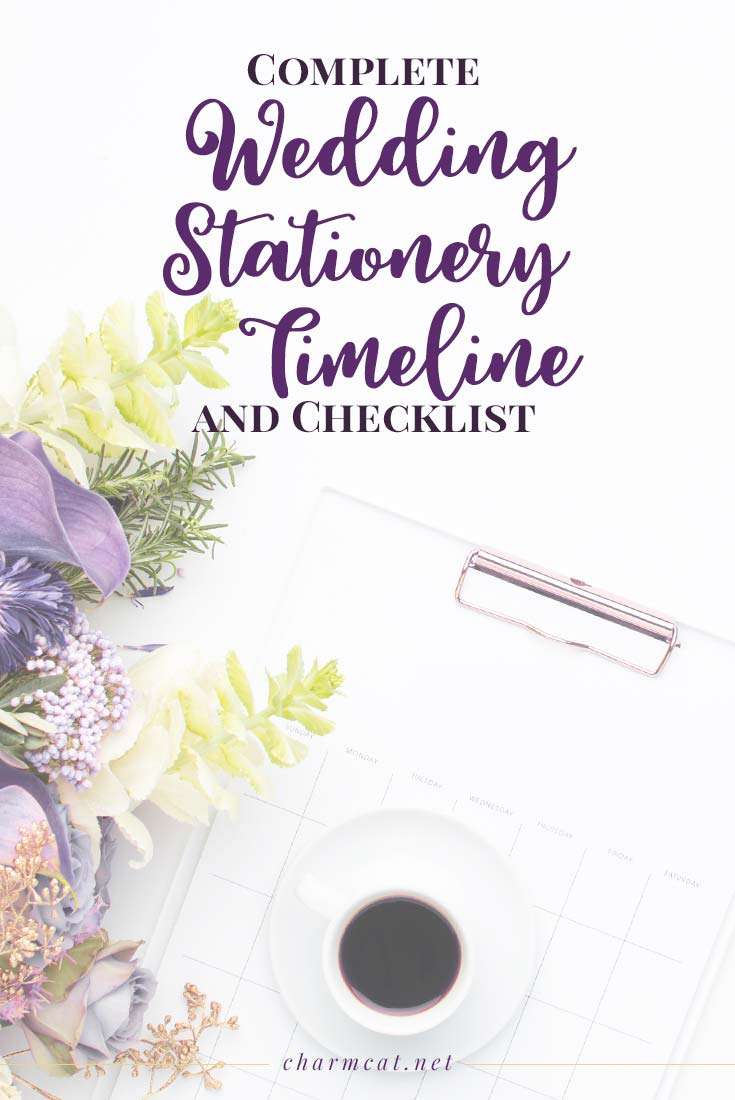 The Complete Wedding Stationery Timeline and Checklist